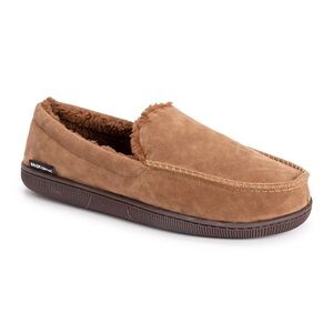 MUK LUKS Men's Faux Suede Moccasin Slippers Size Large ( 12-13 )